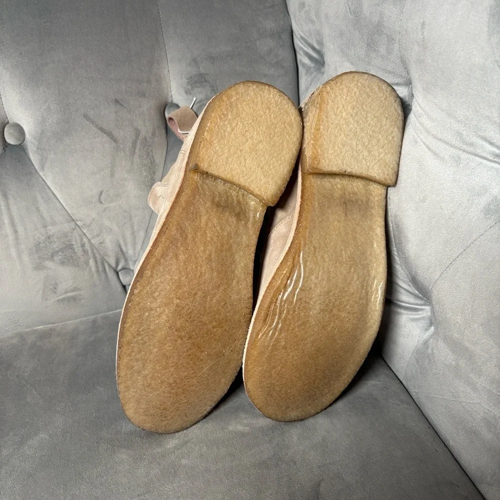 CIVIL REGIME Men's Cream Leather Crepe Sole Unit‎ Chelsea Boots
